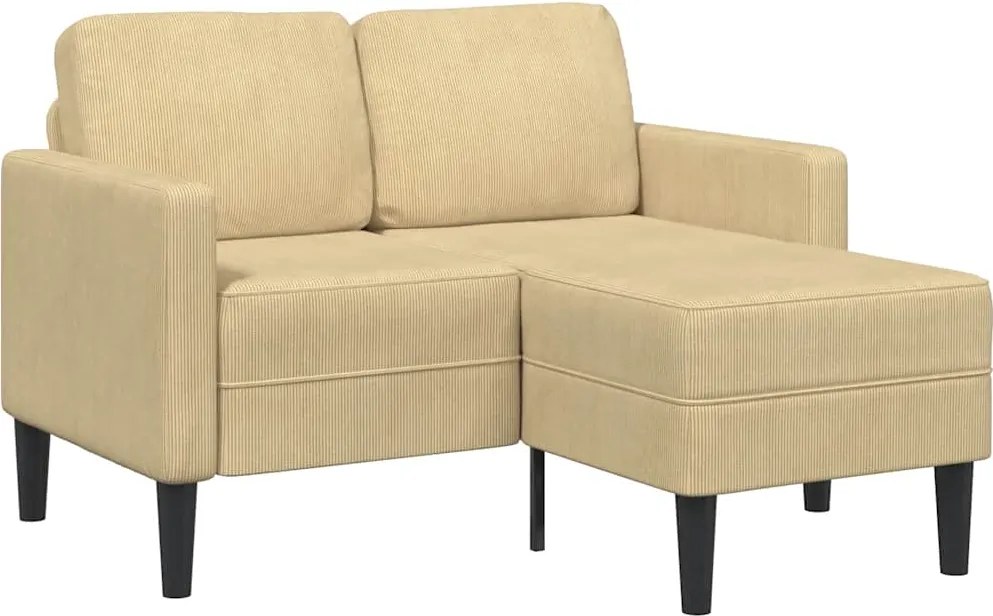 vidaXL Canapea cu 2 locuri cu șezlong în formă de L gri-verzui