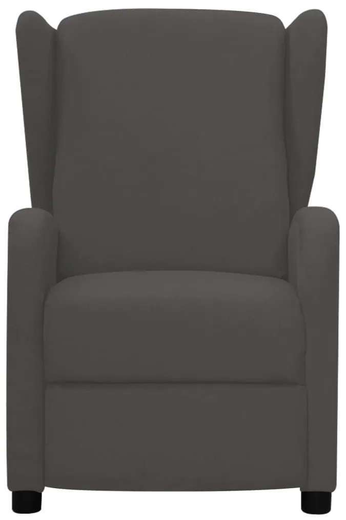342302 vidaXL Fotoliu rabatabil, gri închis, material textil