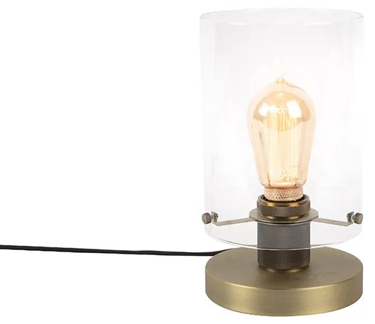 Lampă de masă scandinavă bronz cu sticlă - Dome