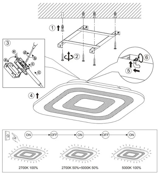 Eglo 97086 - LED Plafoniera REDUCTA 1 1xLED/30W/230V dimmabila