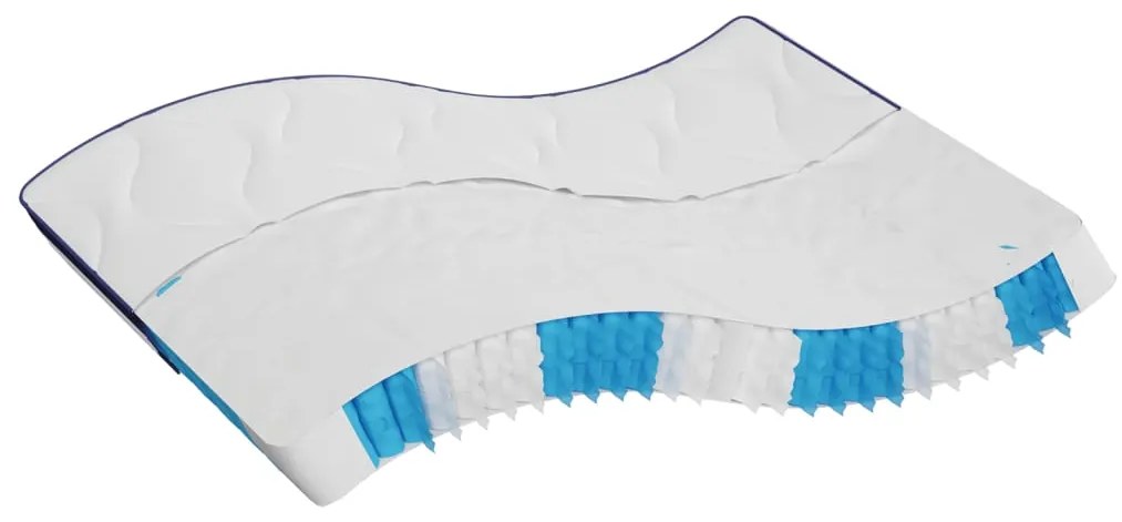 vidaXL Saltea cu arcuri buzunar, fermitate medie, 200x200 cm