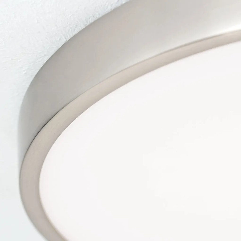 Plafoniera LED design slim BULLY D-28cm crom satin