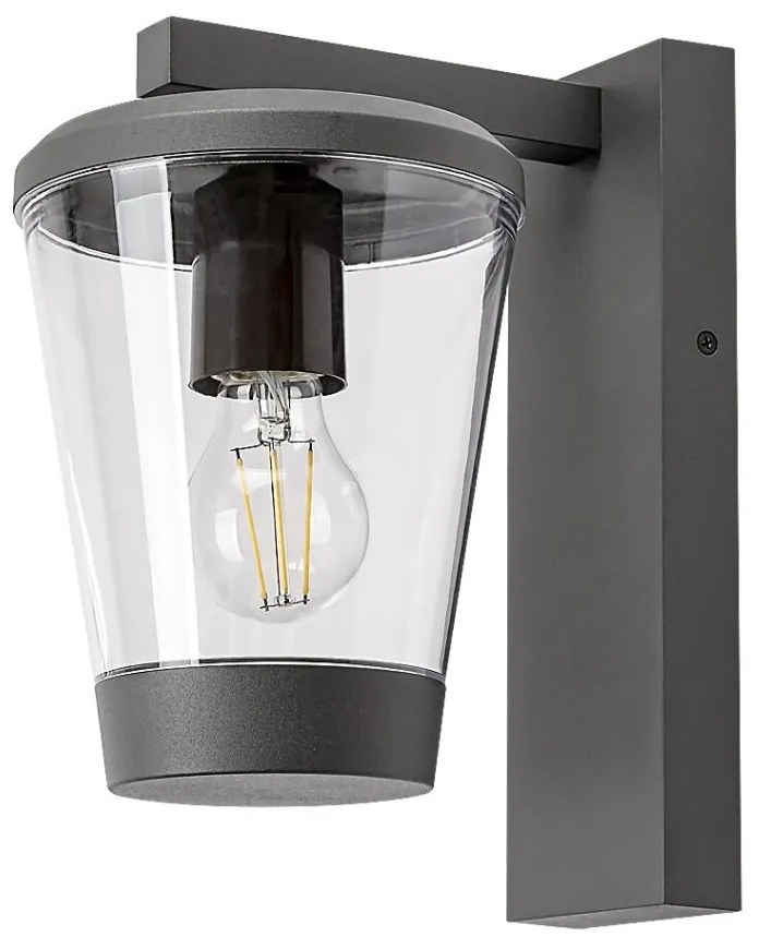 Aplica de perete pentru iluminat exterior design modern IP44 Savano antracit