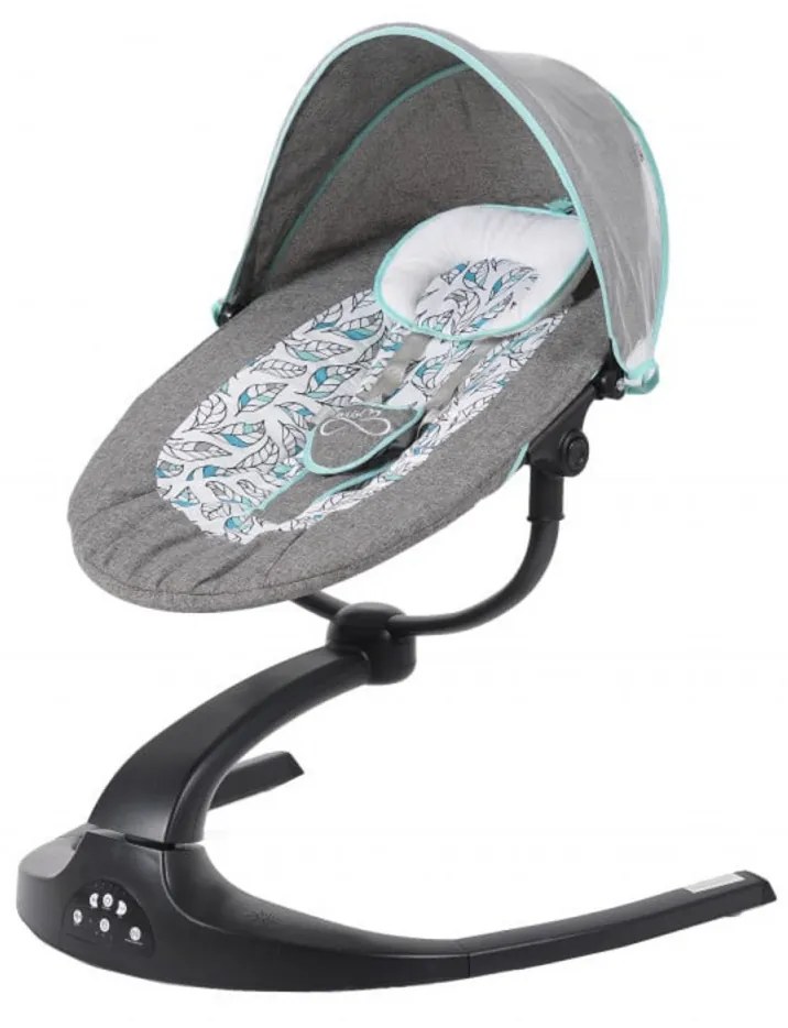 Balansoar Pentru Bebelusi cu conectare la priza si telecomanda NOVOKIDS ™ Meyra Swing , Cu plasa insecte, Multifunctional, Pliabil, 5 viteze de