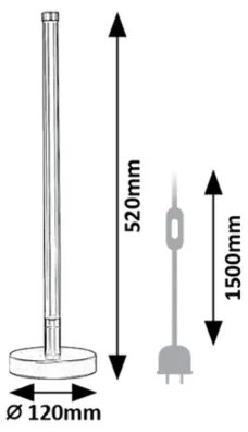Lampă LED de masă Rabalux 74165 NIVARO LED/8W/230V 3000K