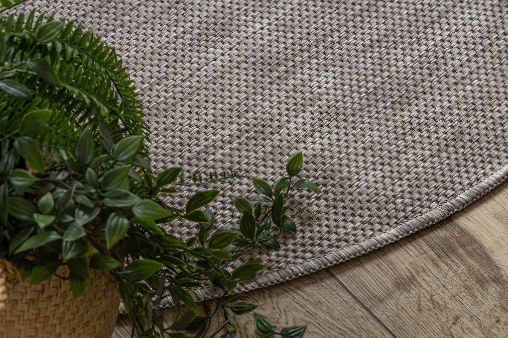 Covor SISAL SION cerc A5165A Melanj țesute plate bej