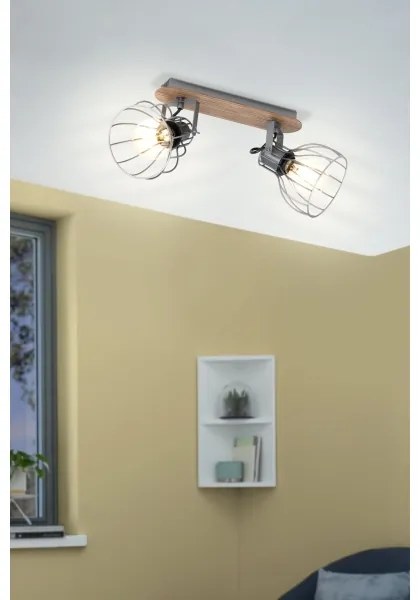 Eglo 98135 - Lampă spot SAMBATELLO 2xE27/40W/230V