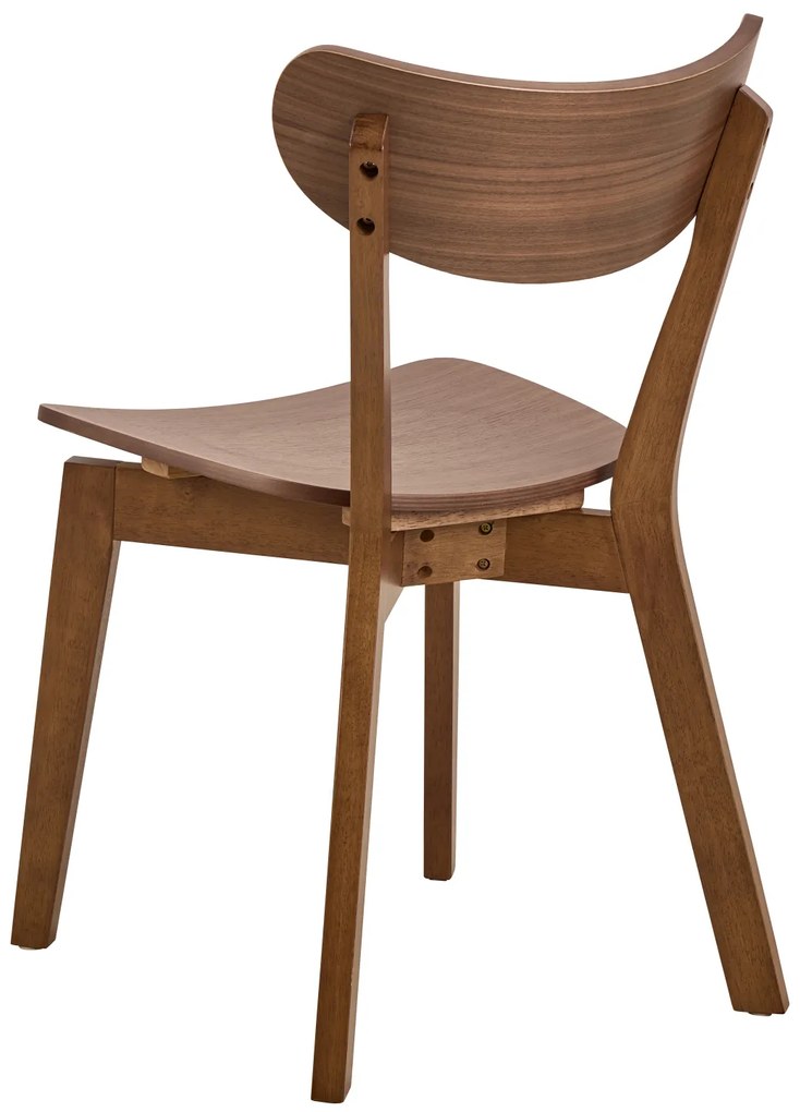 MAZZONI EXPORT ROXY Nucă Naturală - SCAUN DE LEMN PENTRU SALON SUFRAGERIE BUCĂTĂRIE RETRO