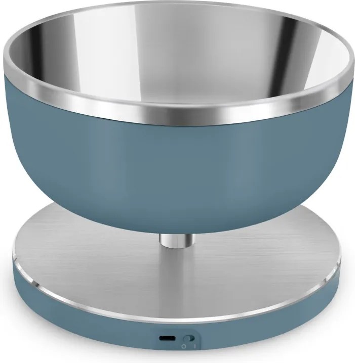 Cantar de bucatarie Smeg Collezione KSC01SBMWW, Pana la 5 kg/5 l, Functie TARA, Afisaj LED, Baza antiderapanta, Baterie reincarcabila, Albastru cenusiu