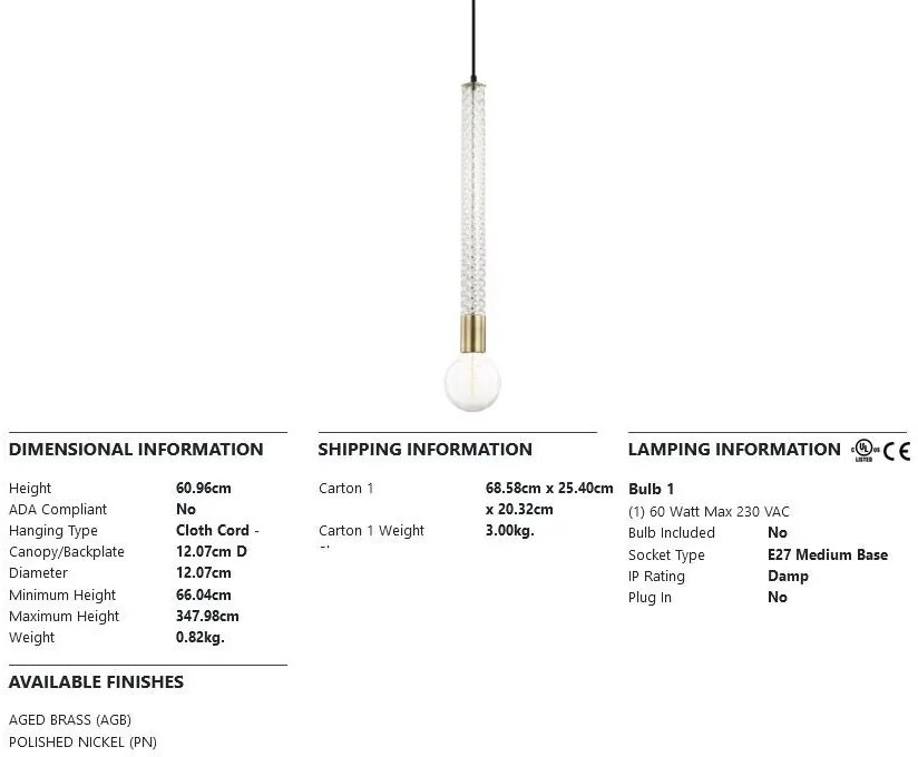 Pendul design modern PIPPIN alama antichizata
