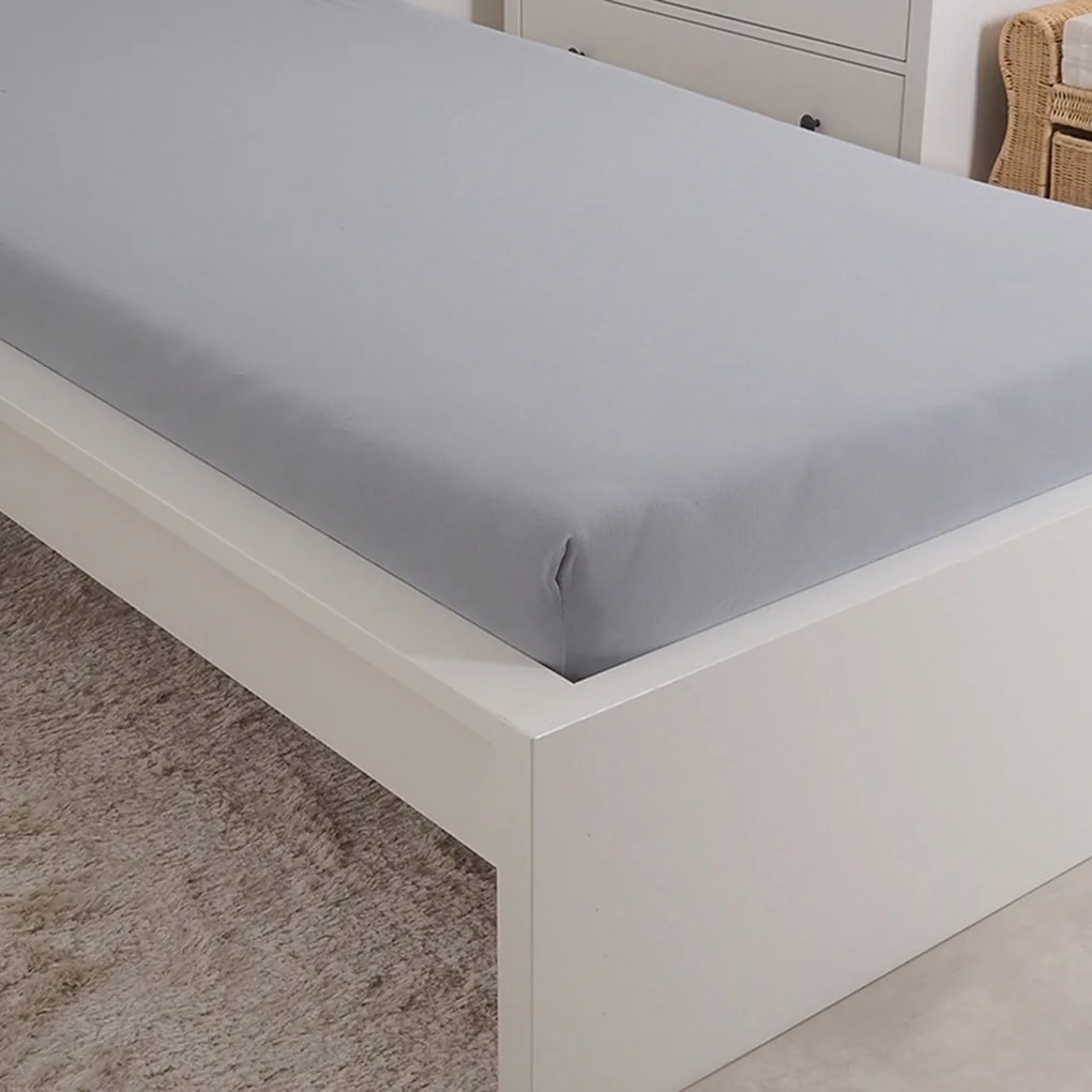 Cearșaf de pat 4Home Premium jersey gri , 90 x200 cm, 90 x 200 cm