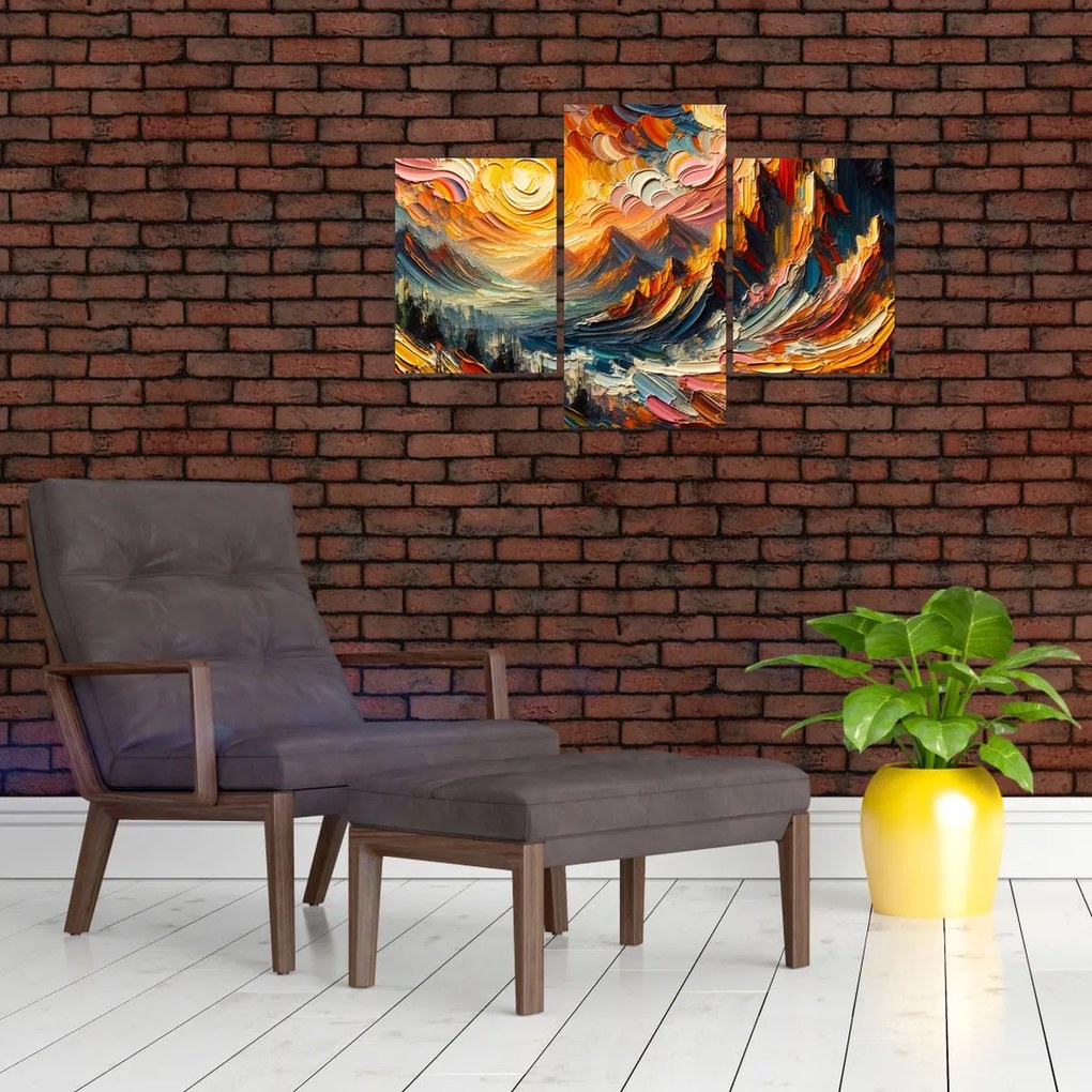 Tablou - Munte acoperit de soare (90x60 cm)