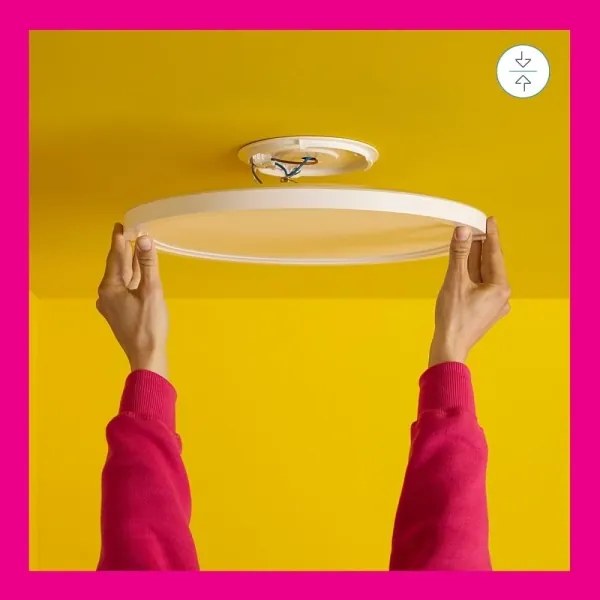 WiZ - Plafonieră LED RGB SUPERSLIM dimabilă 22W 230V Wi-Fi albă