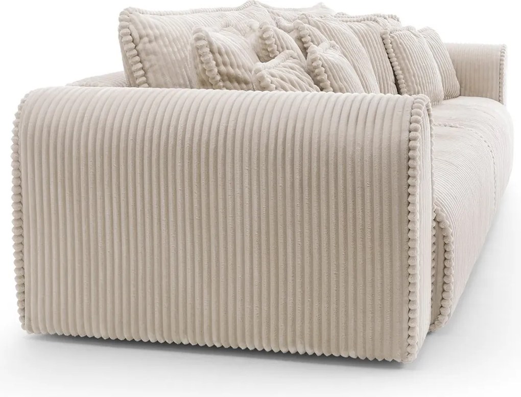 Canapea lemn masiv Big Buddy Extensibila, 302 × 92 × 130 cm