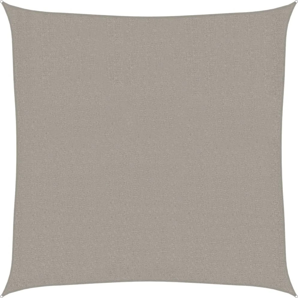 vidaXL Pânză parasolar, gri deschis, 3x3 m, pătrat, 160 g/m², HDPE