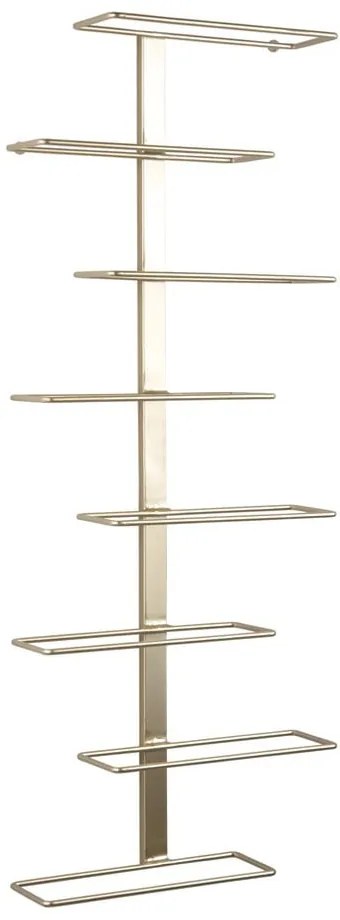 Raft pentru sticle de vin auriu de perete din metal număr sticle 8 Float – PT LIVING