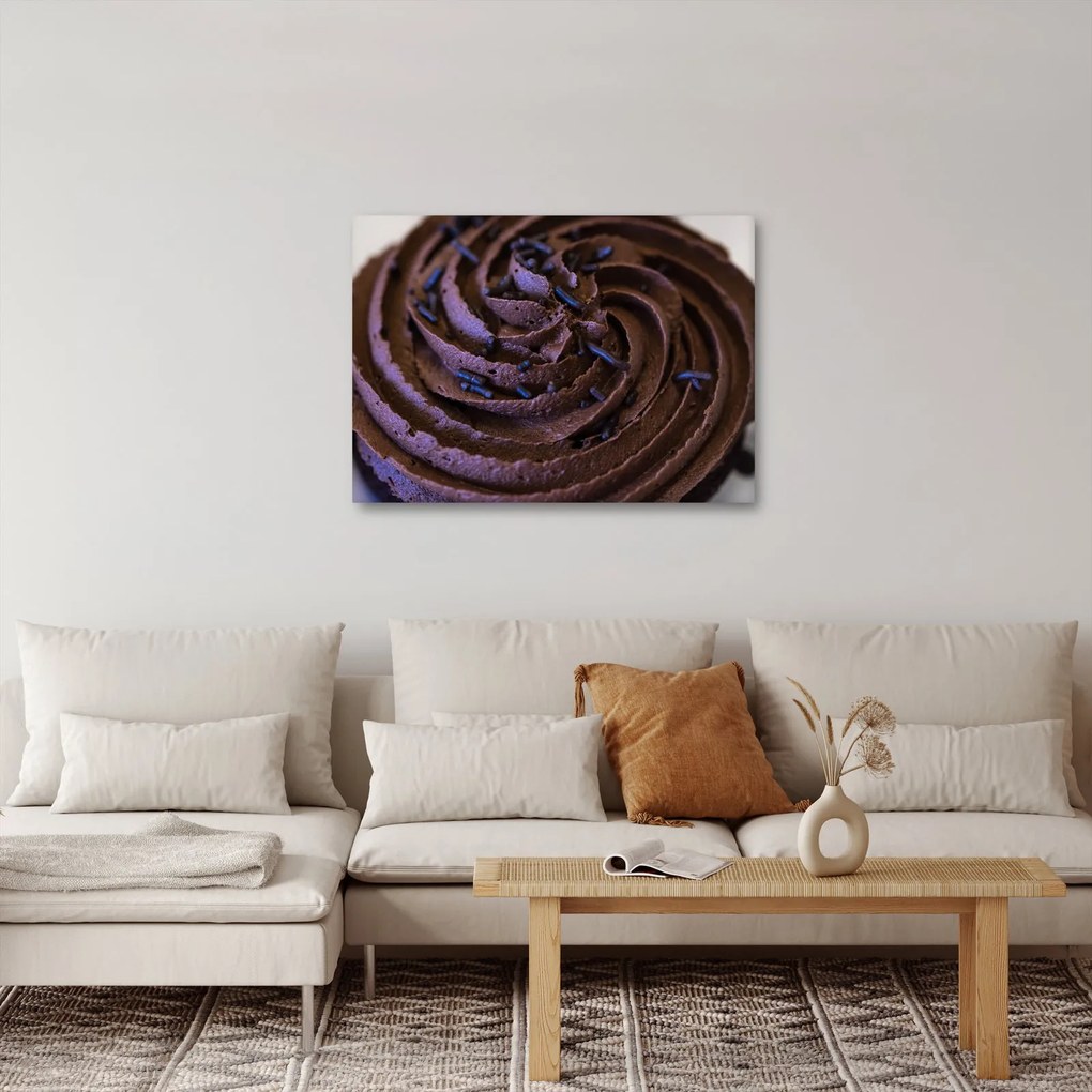 Tablou - Cupcake din ciocolată (70x50 cm)