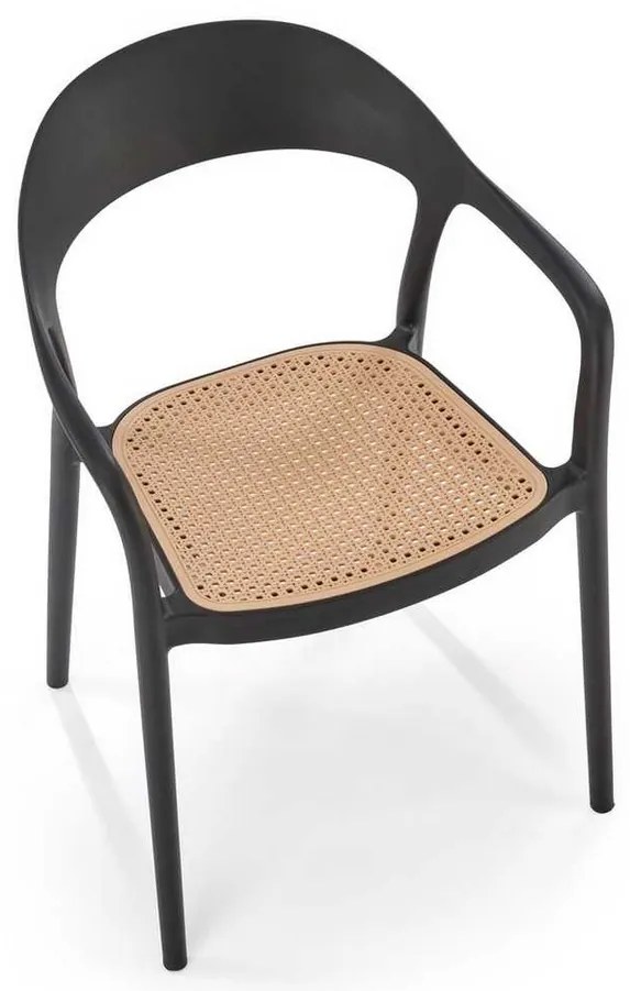 Scaun de bucătărie Ruby, maro / negru