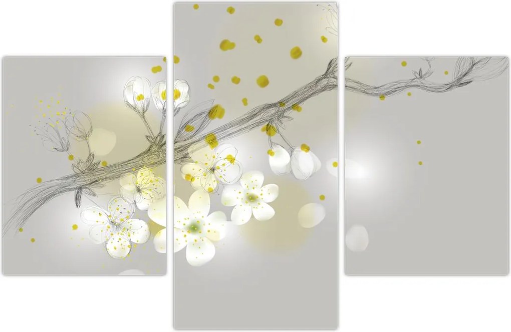 Tablou - Crenguțe înflorite (90x60 cm)