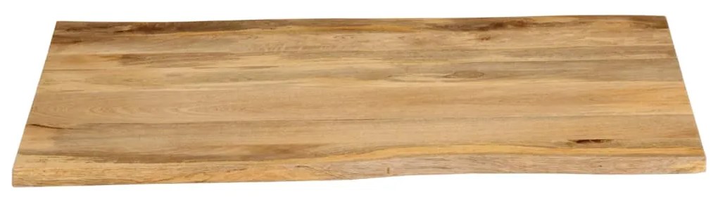 Blat masa cu margini, 100x80x3,8 cm, lemn masiv mango