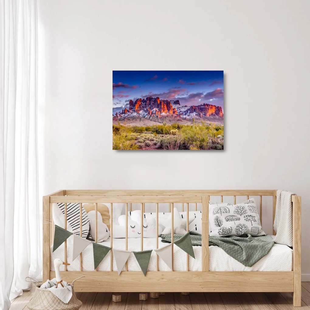 Tablou pe sticlă - Munții din Arizona (70x50 cm)
