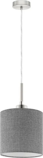Eglo - Lustră LED Tunja suspendată pe cablu 1xE27/60W/230V, gri