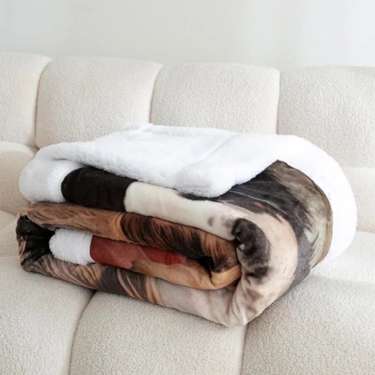 Pătură cu blăniță CÂINI 150 x 200 cm