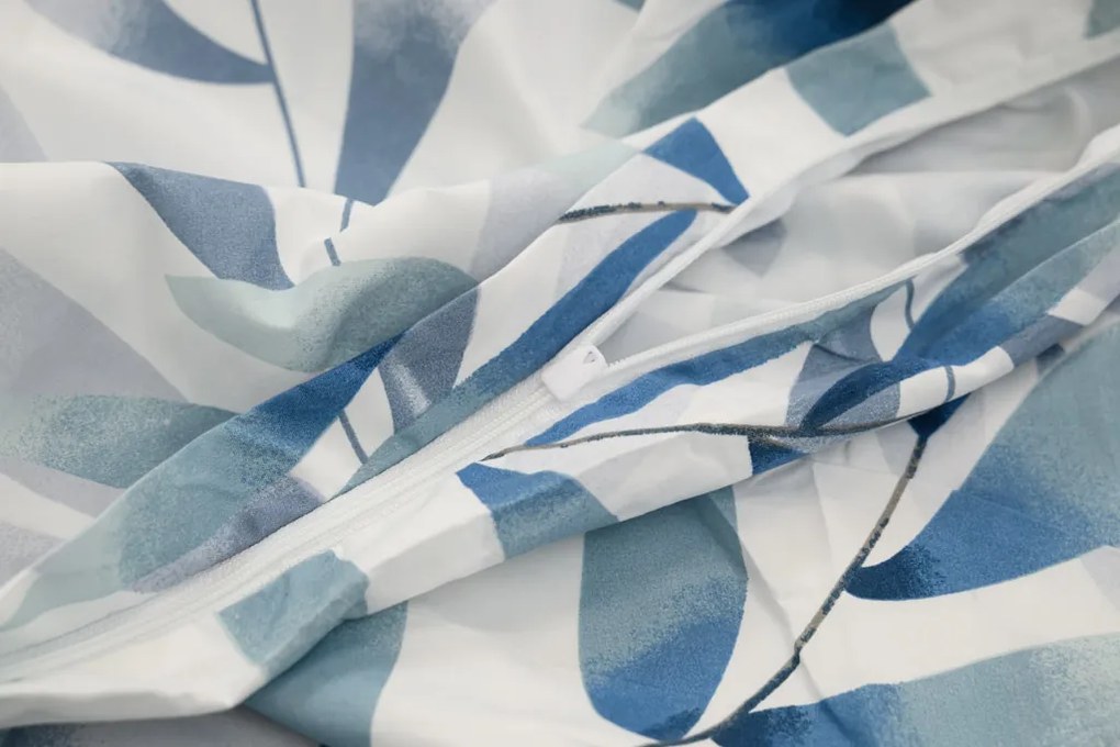 Lenjerie de pat din microfibra KOVENDI albastru-alb Dimensiune lenjerie de pat: 70 x 90 cm | 140 x 220 cm