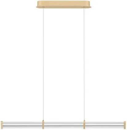 Lustra LED 2700K suspendata design liniar PHEME auriu periat