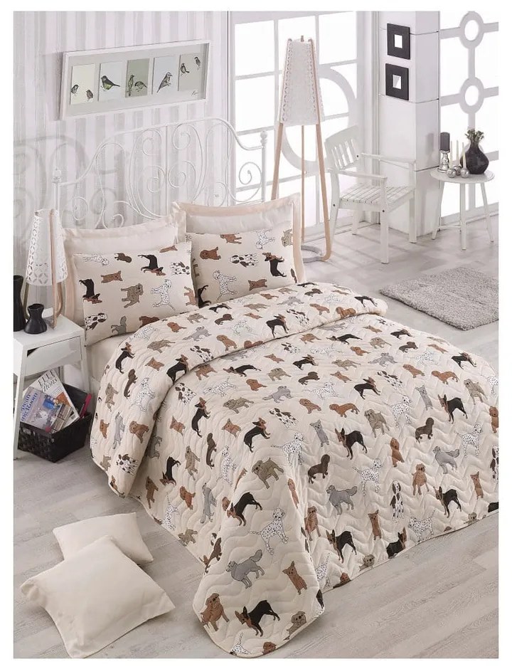 Set cuvertură matlasată și fețe de pernă Mijolnir Havhav, 200 x 220 cm