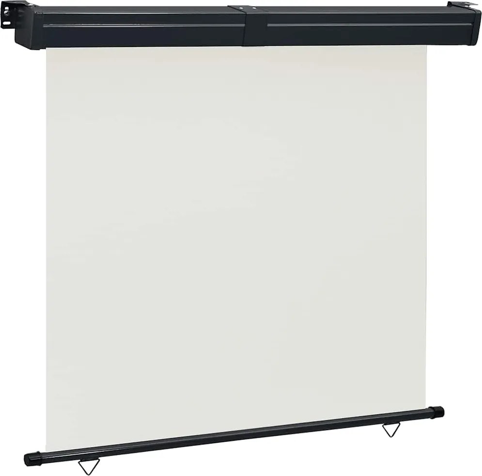 vidaXL Copertină laterală de balcon, crem, 165 x 250 cm