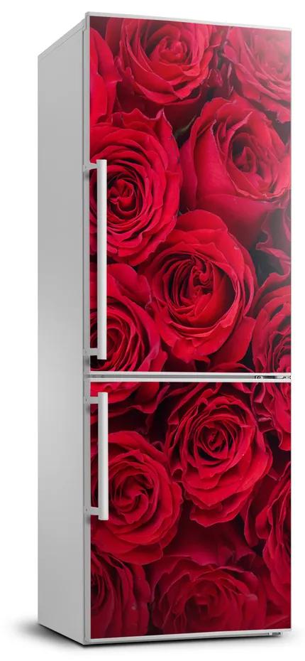 Autocolant pe frigider Trandafir roșu