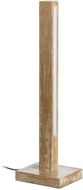Veioza maro din lemn deschis cu LED 49,5 cm Stick Ixia