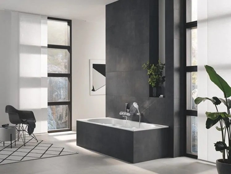 Grohe Rainshower Eco SmartActive 130 Set dus cu suport reglabil, crom