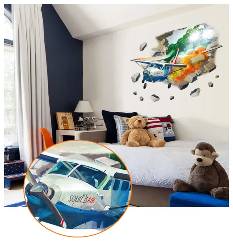 Sticker perete 3D Plane