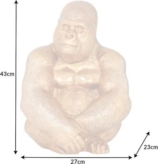 Statueta decorativa gorila Kong aurie A-41687 VC