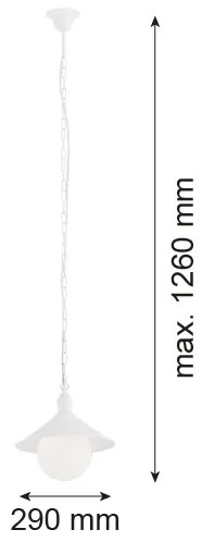 Argon 3296 - Lustra ERBA BIS 1xE27/60W/230V