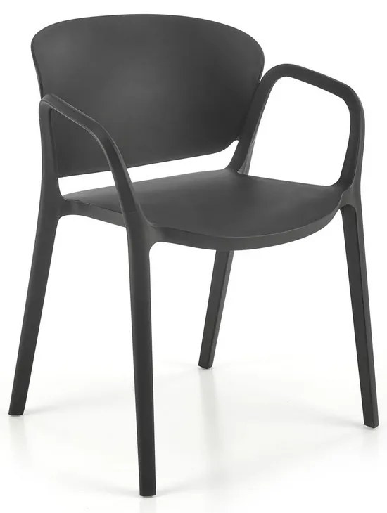 Scaun de bucaterie Layne, negru