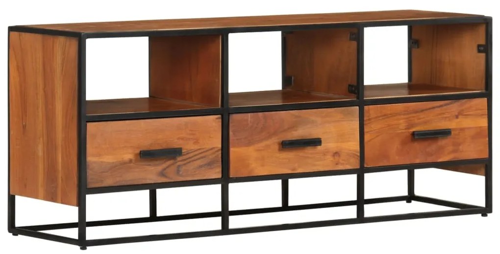vidaXL Comodă TV, 110x30x45, lemn masiv de acacia