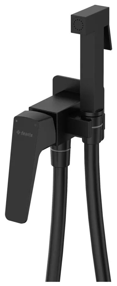 Deante BQL_N34M - Baterie pentru bideu BLUR cu duș, pentru montaj încastrat, negru