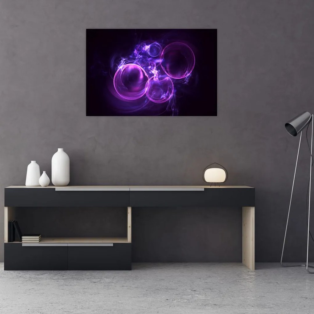 Tablou abstract cu bulbuci (90x60 cm)