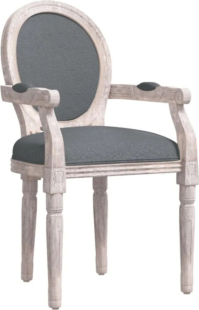 vidaXL Scaun de bucătărie, gri închis, 54x56x96,5 cm, material textil