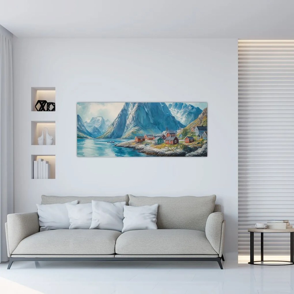Tablou - Sat norvegian (120x50 cm)