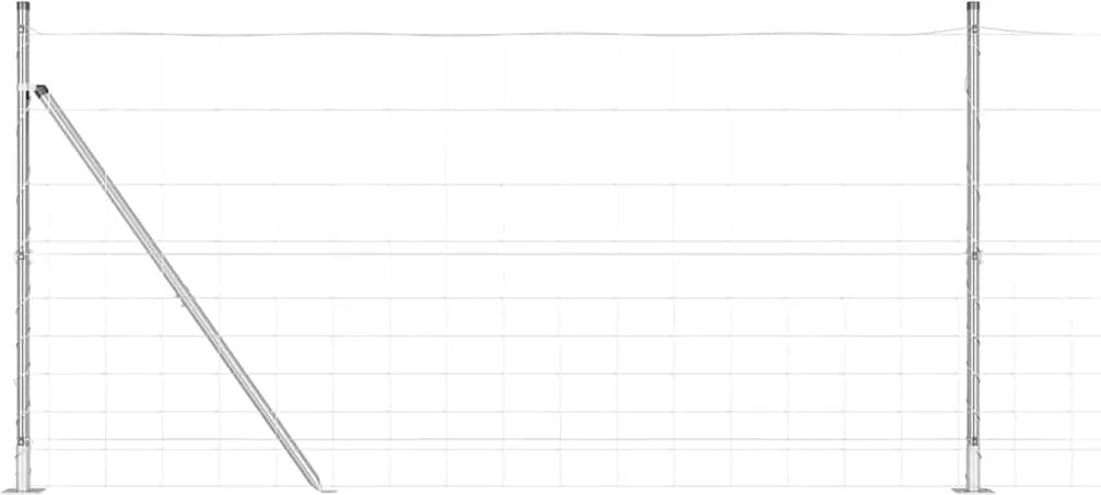 vidaXL Stâlp de gard. Galvanizat 25 x 1,2 m Oțel