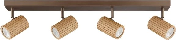 Brilliant - Corp de iluminat tip spot LAKEWOOD 4xGU10/10W/230V, maro