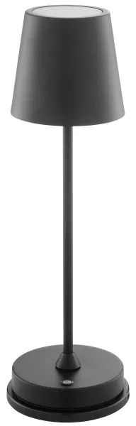 Brilliant - Lampă de masă LED tactilă, reîncărcabilă și reglabilă ELORA LED/2,5W/5V 2700K IP44, negru