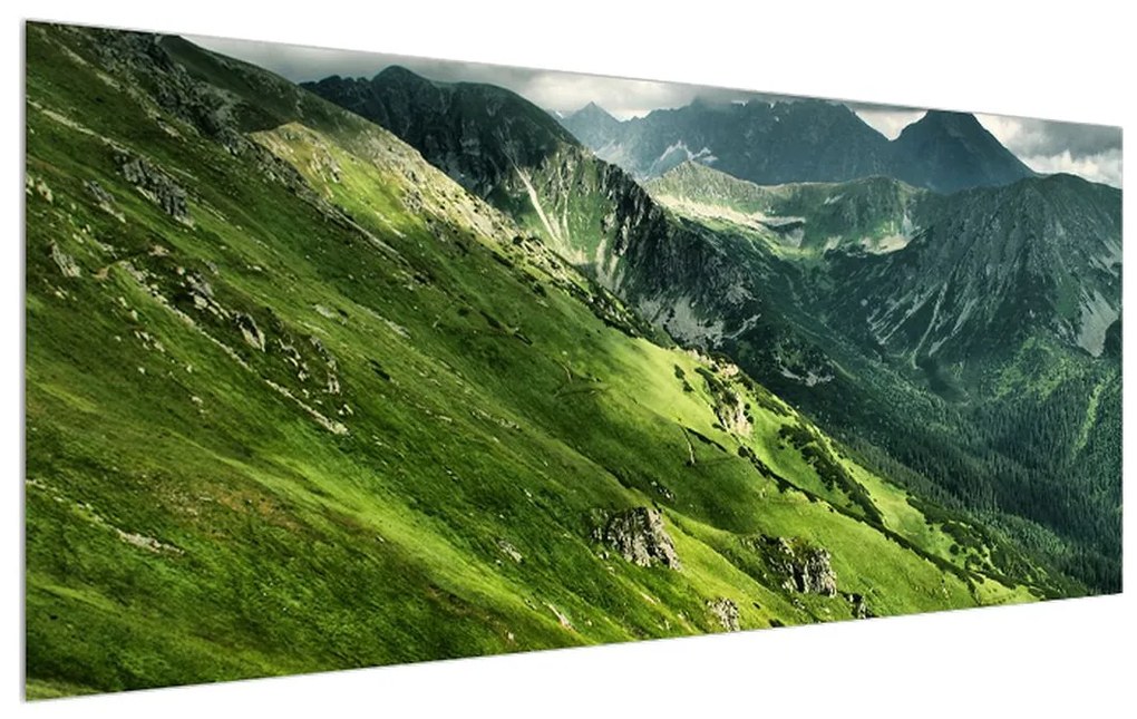 Tablou cu peisaj montan (120x50 cm), în 40 de alte dimensiuni noi