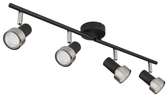 Spot Globo 57917-4N MASON 4xGU10/25W/230V negru/argintiu