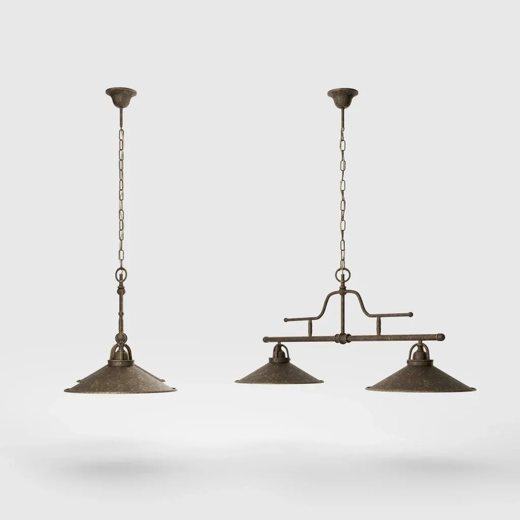 Lustra din alama industrial vintage Alice