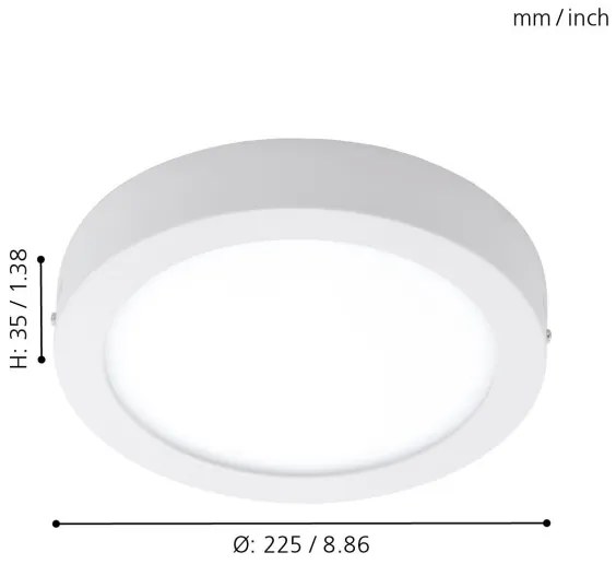 Eglo 96491 - Plafonieră LED exterior ARGOLIS LED/16,5W/230V